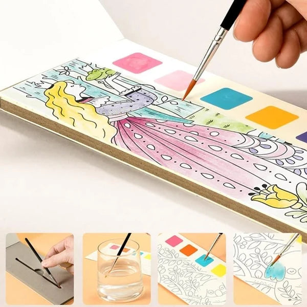 Supercolor™ Taschen-Aquarell Malbuch 