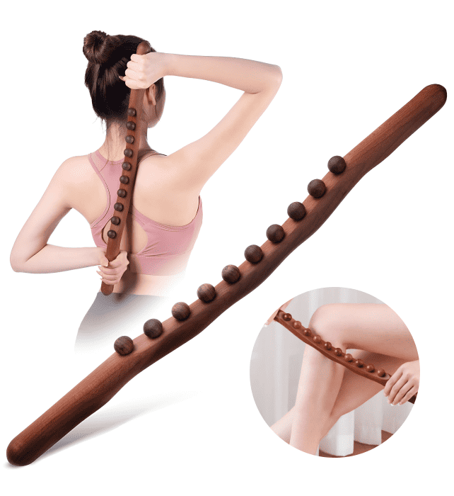 Lymphora™ – Massagepinne av äkta trä för bättre välbefinnande och hälsa