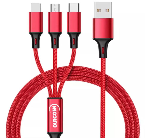 TecMax ™ USB-kabel 3 in 1